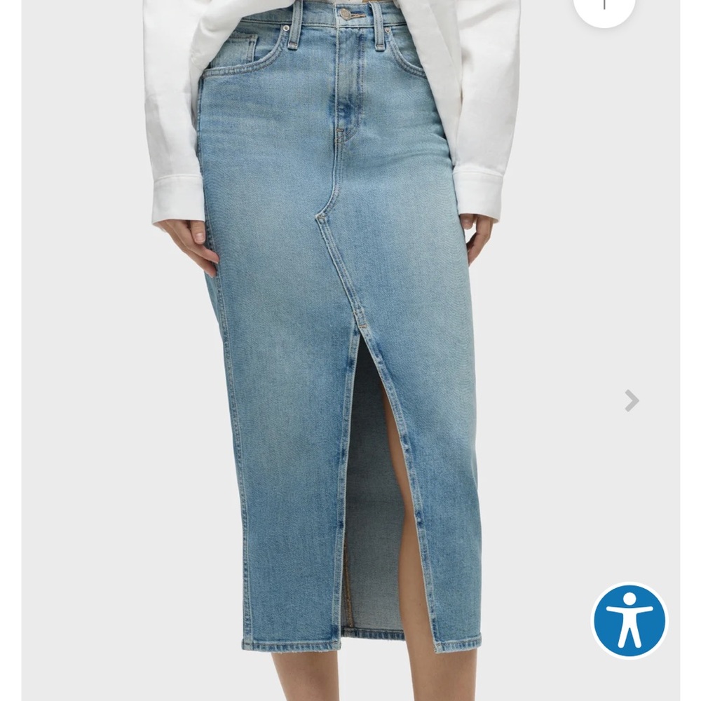 Hudson Reconstructed Denim Skirt